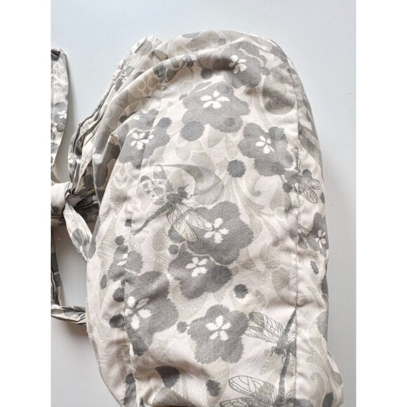 LESPORTSAC Boutique Veronique Ophelia Grey Floral Dragonfly Shoulder Bag Purse - Picture 4 of 16